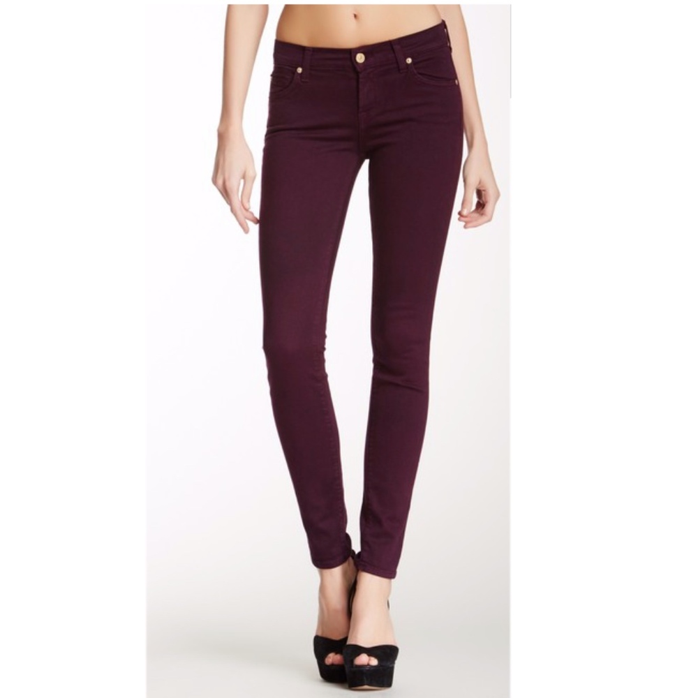 7 For All Mankind The Skinny Illusion Jeans 31 Leg